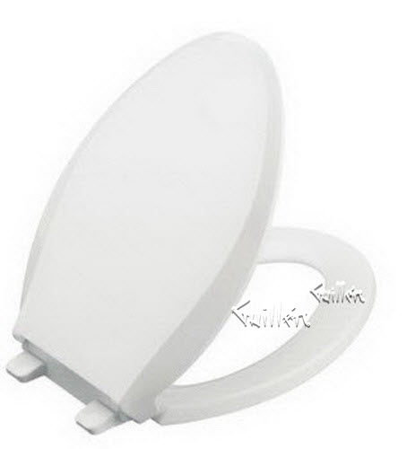 Kohler K-4636-0; Cachet (R); quiet-close (tm) elongated toilet seats with quick-release (tm) functionality; in White   K-4636-0; 4636-0; 1038226-0  ; Discontinued Product - Use K-4636-RL-0