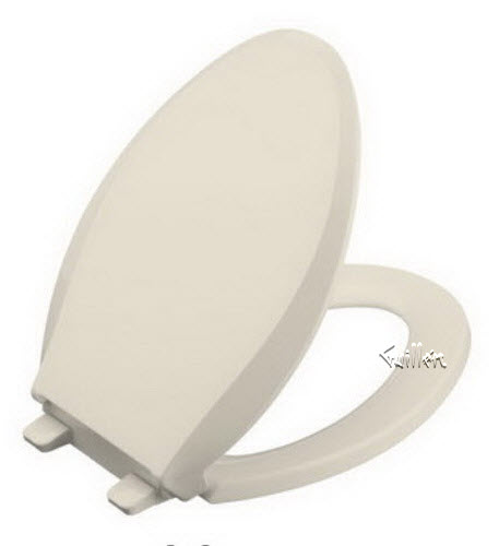 Kohler K-4636-47; Cachet (R); quiet-close (tm) elongated toilet seats with quick-release (tm) functionality; in Almond   K-4636-47; 4636-47; 1038226-47