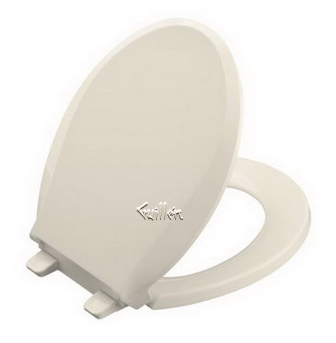 Kohler K-4639-47; Cachet (R); quiet-close(tm) round-front toilet seats with quick-release functionality; in Almond   K-4639-47; 4639-47; 1038227-47