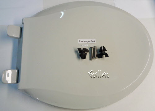 Kohler K-4639-95; Cachet (R); quiet-close(tm) round-front toilet seats with quick-release functionality; in Ice Grey   K-4639-95; 4639-95; 1038227-95; K-4775-95; K-4662-95; 4662-9