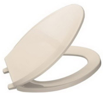 Kohler K-4652-55; Lustra (TM); elongated closed-front toilet seats; in Innocent Blush