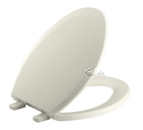 Kohler K-4652-96; Lustra (TM); elongated closed-front toilet seats; in Biscuit   K-4652-96; 4652-96; 74919-96
