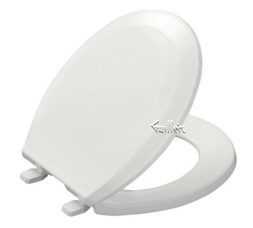 Kohler K-4662-0; Lustra (TM) round closed-front toilet seat and cover without antimicrobial agent; in White   84859-0; 74923-0
