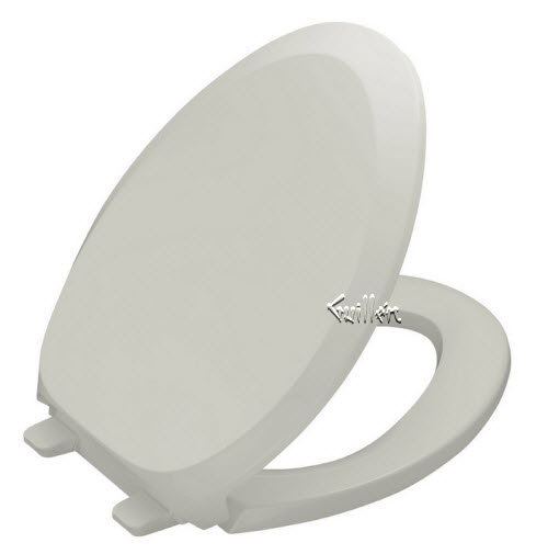 Kohler K-4713-95; French Curve (R); quiet-close (tm) elongated toilet seat quiet-close with grip-tight; in Ice Grey   K-4713-95; 4713-95; 1050191-95  ; Discontinued Product - Use Kohler K-4713-RL-95
