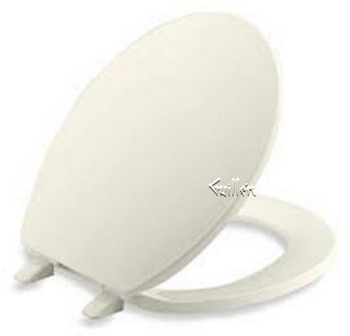 Kohler K-4775-96; Brevia (TM); with Quick-Release (TM); Hinges round-front toilet seats; in Biscuit
