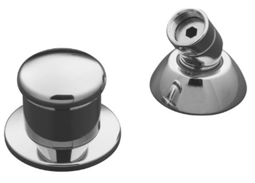 Kohler K-8549-CP; Two-way diverter valve and handshower hose guide; in Polished Chrome