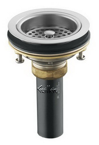 Kohler K-8801-G; Duostrainer (R) sink strainer with tailpiece; in Brushed Chrome