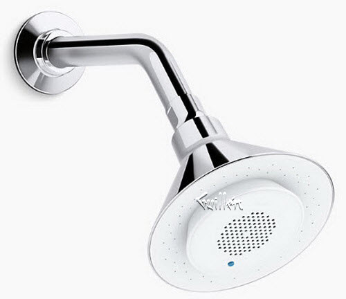 Kohler K-9245-CP; Moxie (R); 2.5 gpm single-function showerhead with wireless speaker; in Polished Chrome