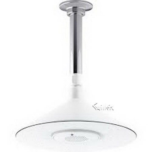 Kohler K-99105-0; Moxie (R); 2.5 gpm rainhead with wireless speaker; in White; Discontinued Product