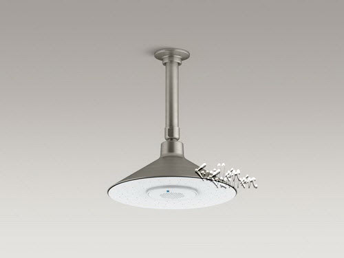Kohler K-99105-BN; Moxie (R); 2.5 gpm rainhead with wireless speaker; in Vibrant Brushed Nickel; Discontinued Product