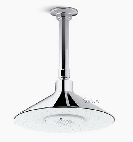 Kohler K-99105-CP; Moxie (R); 2.5 gpm rainhead with wireless speaker; in Polished Chrome; Discontinued Product