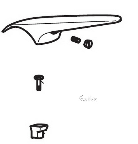 KWC Z.200.310.102; Domo; lever kit obl; in white