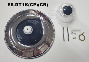 Lordahl ES-DT1K(CP)(CR)(BG); Tempersafe ; escutcheon trim with crystal handle tempress II made in USA plastic; in chrome   47048000; 47048; 47078; 47078000