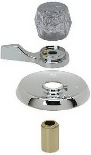 Mixet MDXTR5PK; ; deluxe volume & temperature controlhandles & flange; in Chrome