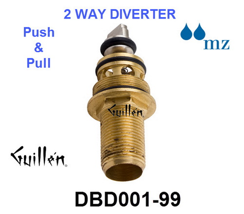 MZ DBD001-99;;__ UNK UNK; Diverter cartridge 2 way Push Pull; in Unfinish