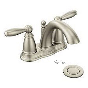 Tech 8146 Moen 2 handle lavatory without drain assemblyChrome""