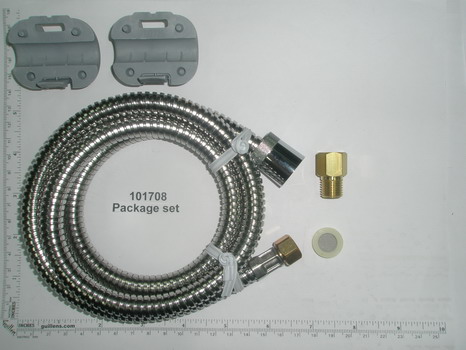 Moen 101708 HOSE ASSY 59 SPIRAL KD P-OS BAG CHR