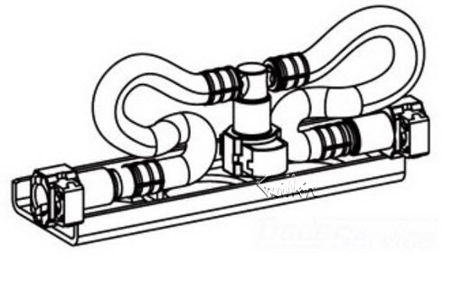Moen 114299 HOSE KIT, 7592 SERIES CHR
