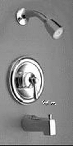 Tech 2359 Moen 1 handle Posi-Temp valve and tub/shower trimChrome""