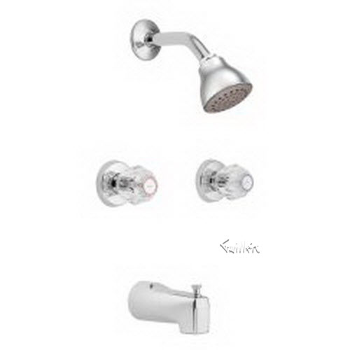 Tech 2919 Moen 2 handle standard valve and tub/shower trim repair replacement technical part breakdown