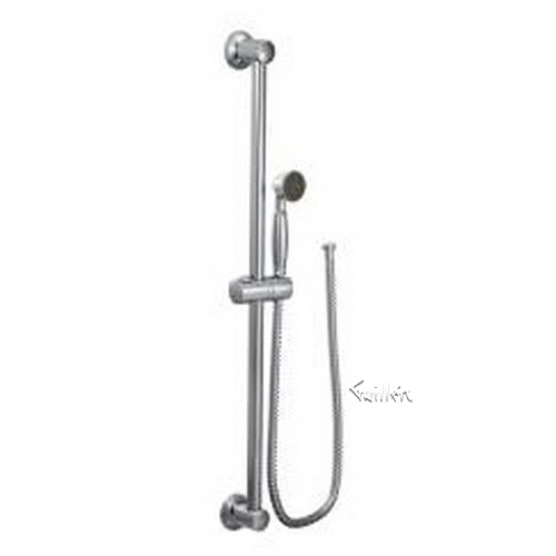 Tech 3869 Moen Single function hand shower with slide bar repair replacement technical part breakdown