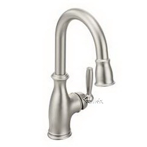 Moen 5985; Brantford; side handle bar / prep pulldown repair replacement technical part breakdown