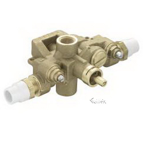 Tech 63130 Moen Rough-in Moentrol pressure balancing volume control valve repair replacement technical part breakdown