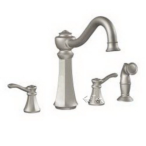 Moen 7068; Vestige; two-handle kitchen with spray repair replacement technical part breakdown