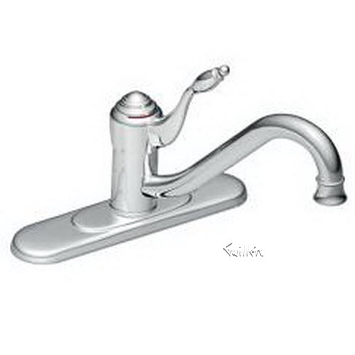Tech 7307 Moen 1 handle kitchen faucet repair replacement technical part breakdown
