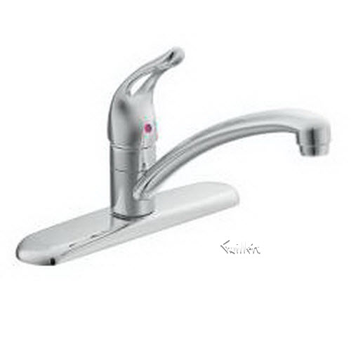 Tech 7445 Moen 1 handle kitchen faucet repair replacement technical part breakdown