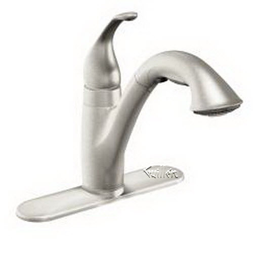 Moen 7545SRS; Camerist; one-handle kitchen faucet pullout; in Spot Resist Stainless