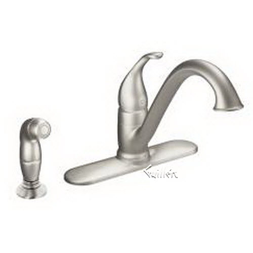 Moen 7840; Camerist; ctrst one-handle kitchen faucet repair replacement technical part breakdown