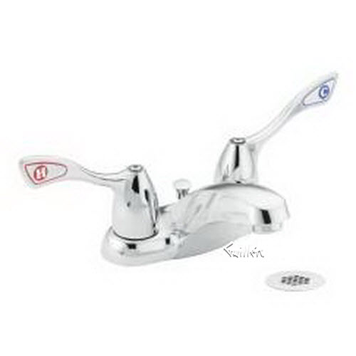 Tech 8810 Moen 2 handle lavatory faucet with grid strainer waste repair replacement technical part breakdown