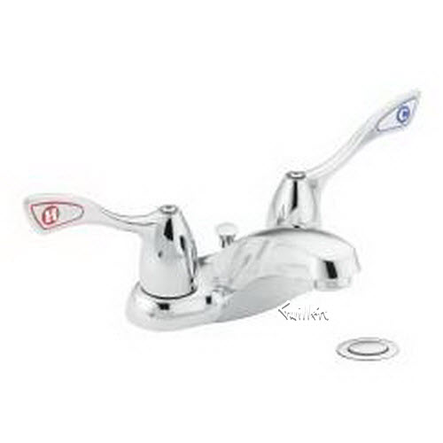 Tech 8820 Moen 2 handle lavatory faucet with metal drain assembly repair replacement technical part breakdown