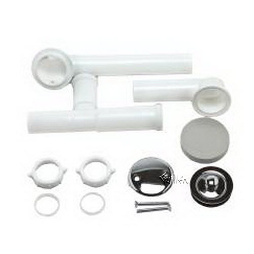 Tech 90530 Moen Tub drain white plastic tubing with Lift-N-Drain assembly repair replacement technical part breakdown