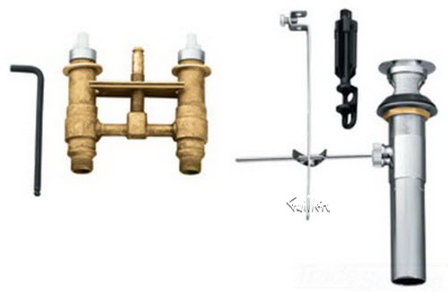 Tech 9300 Moen Rough-in lav valve with drain assembly""