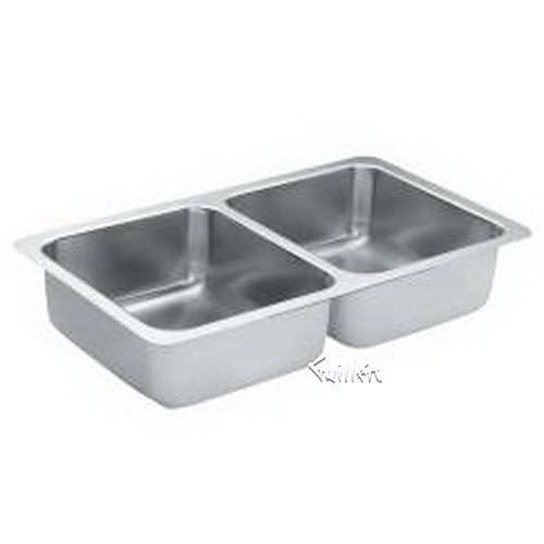 Moen G18215; 1800 Series; 18 gauge stainless double equal undermount repair replacement technical part breakdown