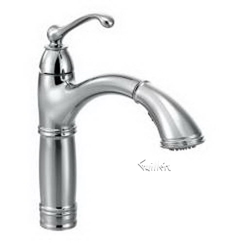 Moen S73709; Brookshire; kitchen faucet pos one-handle lever repair replacement technical part breakdown