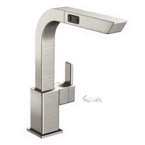 Moen S7597; 90 Degree; one-handle kitchen faucet spot resist repair replacement technical part breakdown