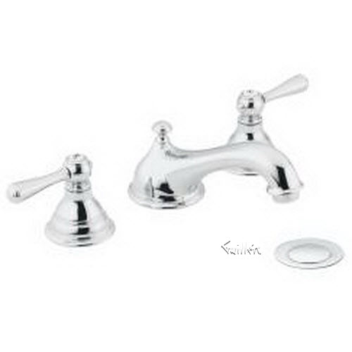 Tech T6105 Moen Trim kit for 2 handle lavatory with drain assembly repair replacement technical part breakdown