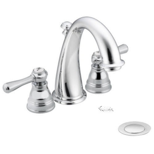 Tech T6123 Moen Trim kit for 2 handle lav with drain assemblyChrome""