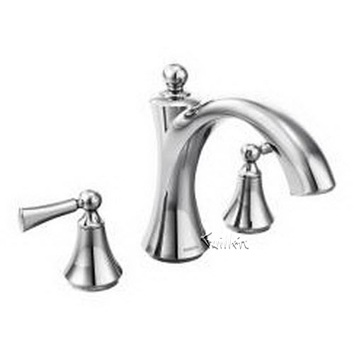 Moen T653; Wynford; 3 hole roman tub trim repair replacement technical part breakdown