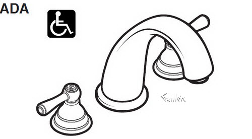 Tech T911 Moen Trim kit for 2 handle Roman tubChrome""