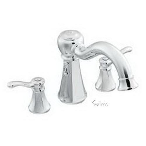 Tech T932 Moen Trim kit for 2 handle Roman tub faucet repair replacement technical part breakdown