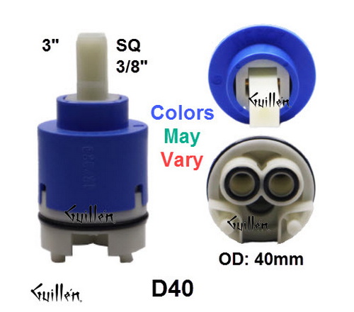 Paini D40;;__ 3in SQ; Single lever cartridge; in Unfinish