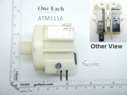 PresAirTrol ATM111A; ; air switch standard momentary spdt tmcs; in White