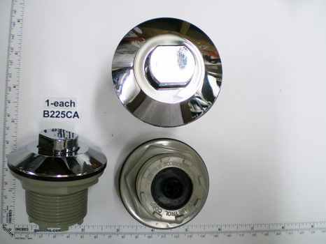 PresAirTrol B225CA; ; on / off air button actuator contemporary standard 1 3/4"" inch hole size; in Chrome   38488000