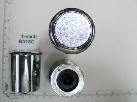 PresAirTrol B318C; ; flush economy air button actuator; in Chrome; Discontinued Product - Use B318CA