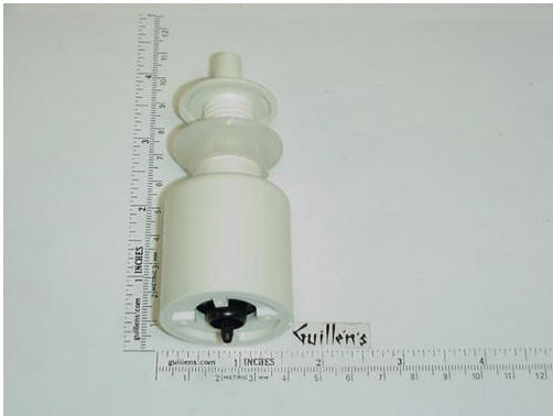 PresAirTrol B513WS; ; small bezel air button on / off 1 1/4" inch face 5/8" hole size short stem; in White