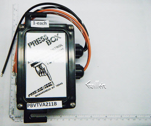 PresAirTrol PBVTVA211B; ; press box with tinytrol dpdt control air switch; in Unfinish; Discontinued Product